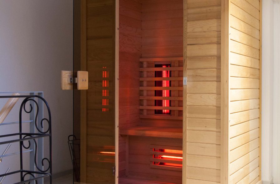 De infra-rode sauna en het wellnesscentrum
